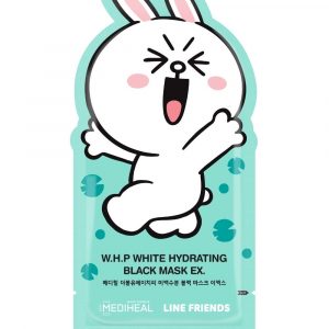 MEDIHEAL – LINE FRIENDS W.H.P. WHITE HYDRATING BLACK MASK